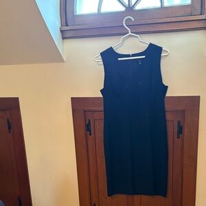 Ann Taylor Classic Black Midi Dress